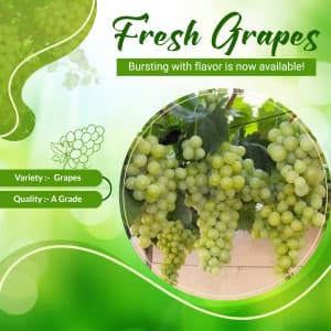 Grapes marketing poster