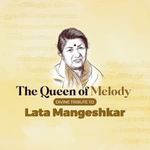 Lata Mangeshkar Punyatithi poster