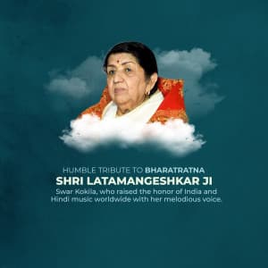 Lata Mangeshkar Punyatithi post