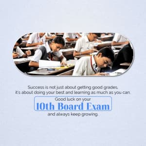 10th Exam flyer