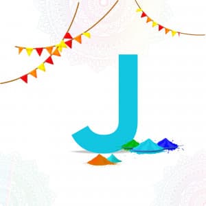 Alphabet - Holi Social Media poster