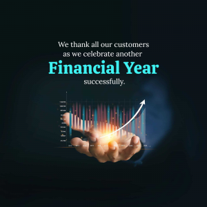 Financial Year Thank You whatsapp status poster