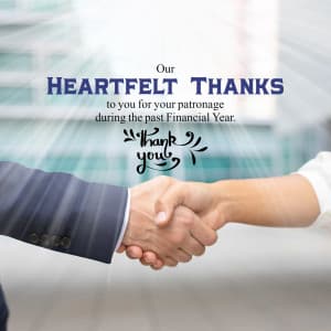 Financial Year Thank You image