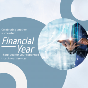 Financial Year Thank You event poster