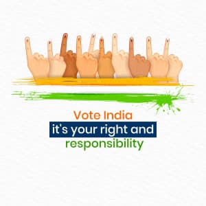 Vote India advertisement banner