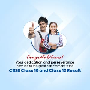 CBSE 10-12th Result Social Media post