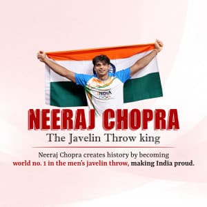 Neeraj Chopra Creates history Instagram banner