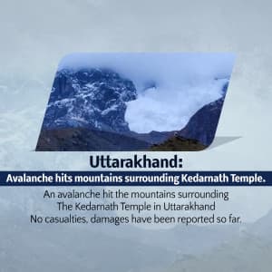 Kedarnath Avalanche poster