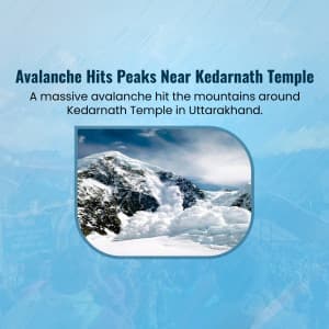 Kedarnath Avalanche Instagram banner