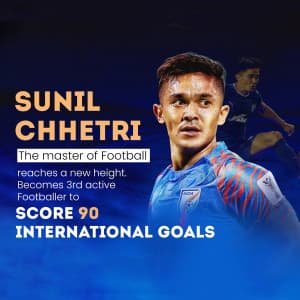 Sunil Chhetri - Third  Active International Goal scorer template