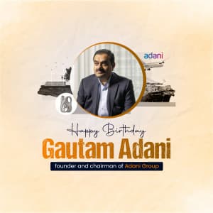 Gautam Adani Birthday poster Maker