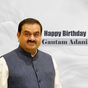 Gautam Adani Birthday flyer