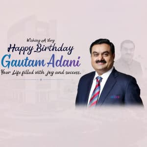 Gautam Adani Birthday poster