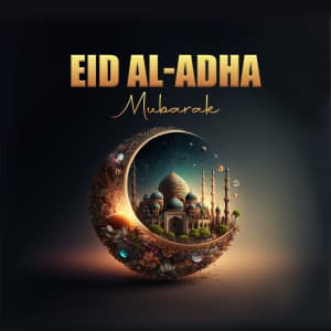 Eid al-Adha event advertisement