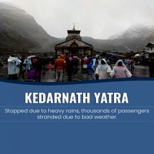 Kedarnath Yatra Stopped poster