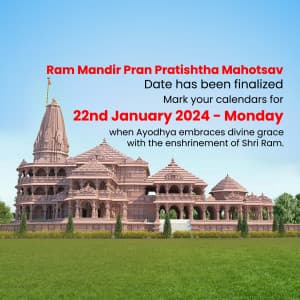 Ram Mandir Info ad post