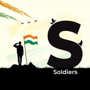 Kargil Vijay Diwas Alphabet Social Media post