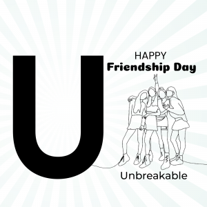 Friendship Day Alphabet marketing flyer