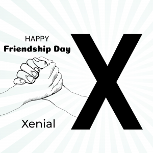 Friendship Day Alphabet Facebook Poster