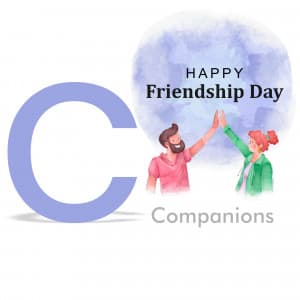 Friendship Day Alphabet facebook ad banner