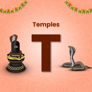 Nag Panchami Alphabet template