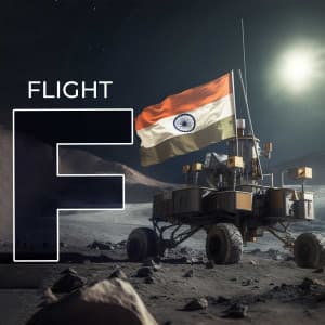 Chandrayaan-3 Alphabet advertisement banner