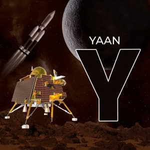 Chandrayaan-3 Alphabet Instagram banner