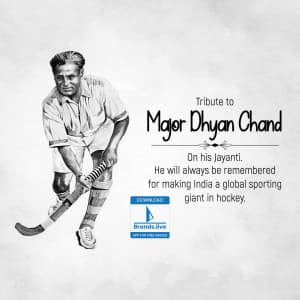 Major Dhyan Chand Jayanti post