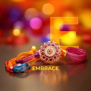 Raksha Bandhan Alphabet Instagram flyer