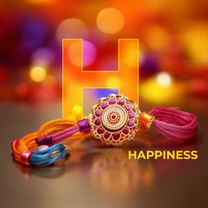 Raksha Bandhan Alphabet greeting image