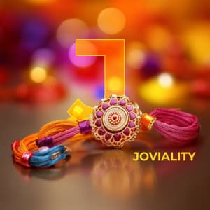 Raksha Bandhan Alphabet Social Media poster