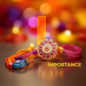 Raksha Bandhan Alphabet marketing poster