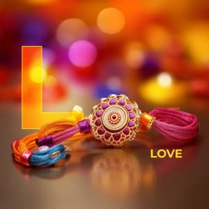 Raksha Bandhan Alphabet creative image