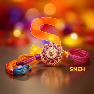 Raksha Bandhan Alphabet facebook banner