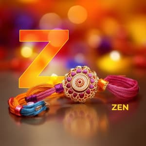 Raksha Bandhan Alphabet Instagram banner