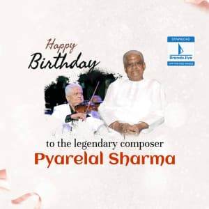 Pyarelal Ramprasad Sharma Birthday post