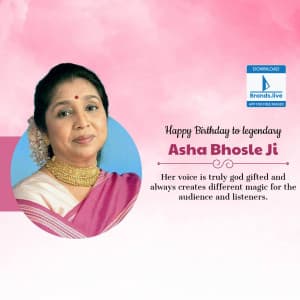 Asha Bhosle Birthday post