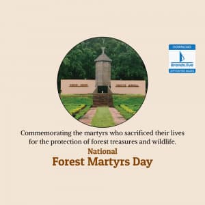 National Forest Martyrs Day event poster