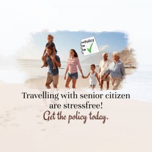 Senior Citizen Travel Insurance facebook ad