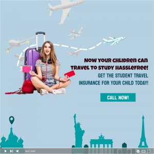 Student Travel Insurance poster