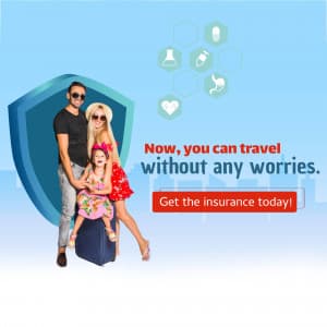 Family Travel Insurance business flyer