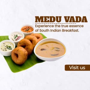 Medu Vada & Uttapam business template