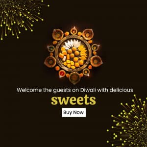 Diwali Sweets marketing flyer