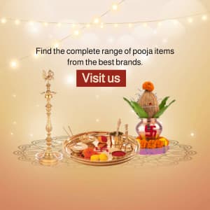 Diwali Pooja Samagri facebook ad banner