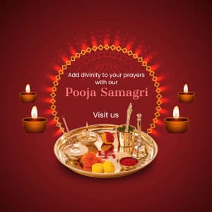 Diwali Pooja Samagri facebook banner