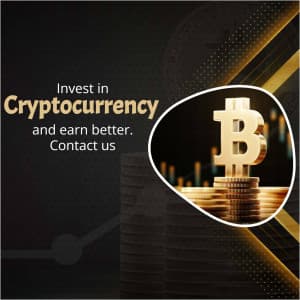 Cryptocurrency business flyer