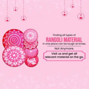 Rangoli Material Social Media post