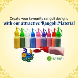 Rangoli Material template