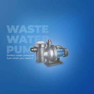 Waste Water Pumps marketing poster