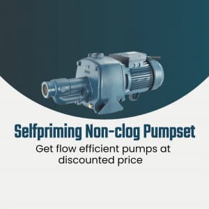 Selfpriming Non-clog Pumpset post